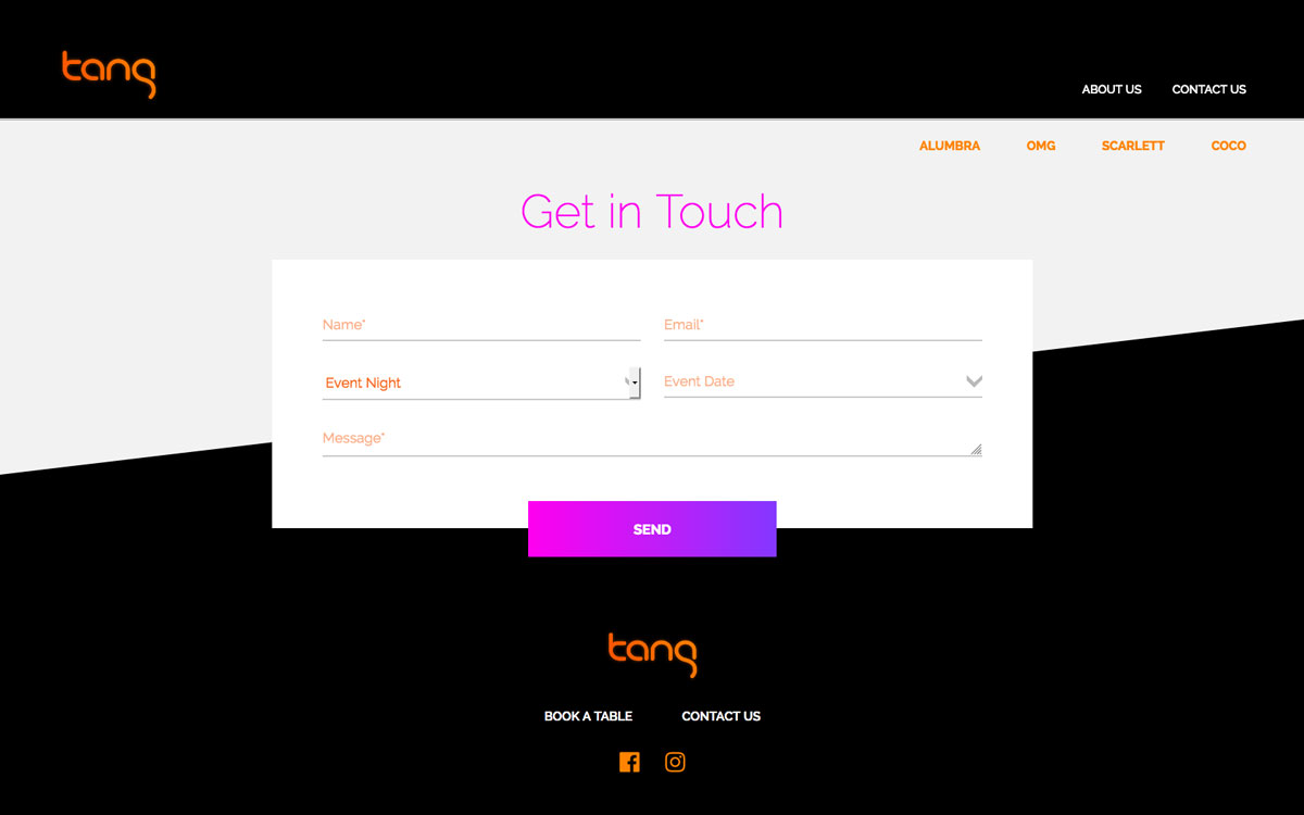 Tang Events Website - East Digital Sydney