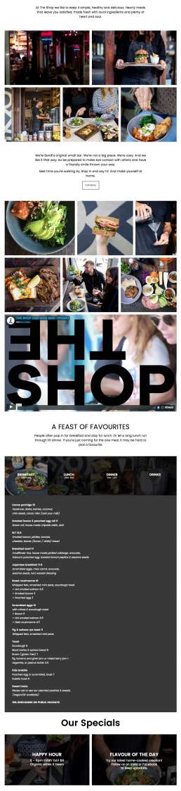 The Shop Website - East Digital Sydney